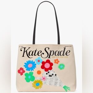 kate spade new york womens Fresh Picks Printed Canvas Large Tote